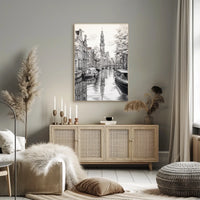 Amsterdam Canal Scene Classic Travel Poster