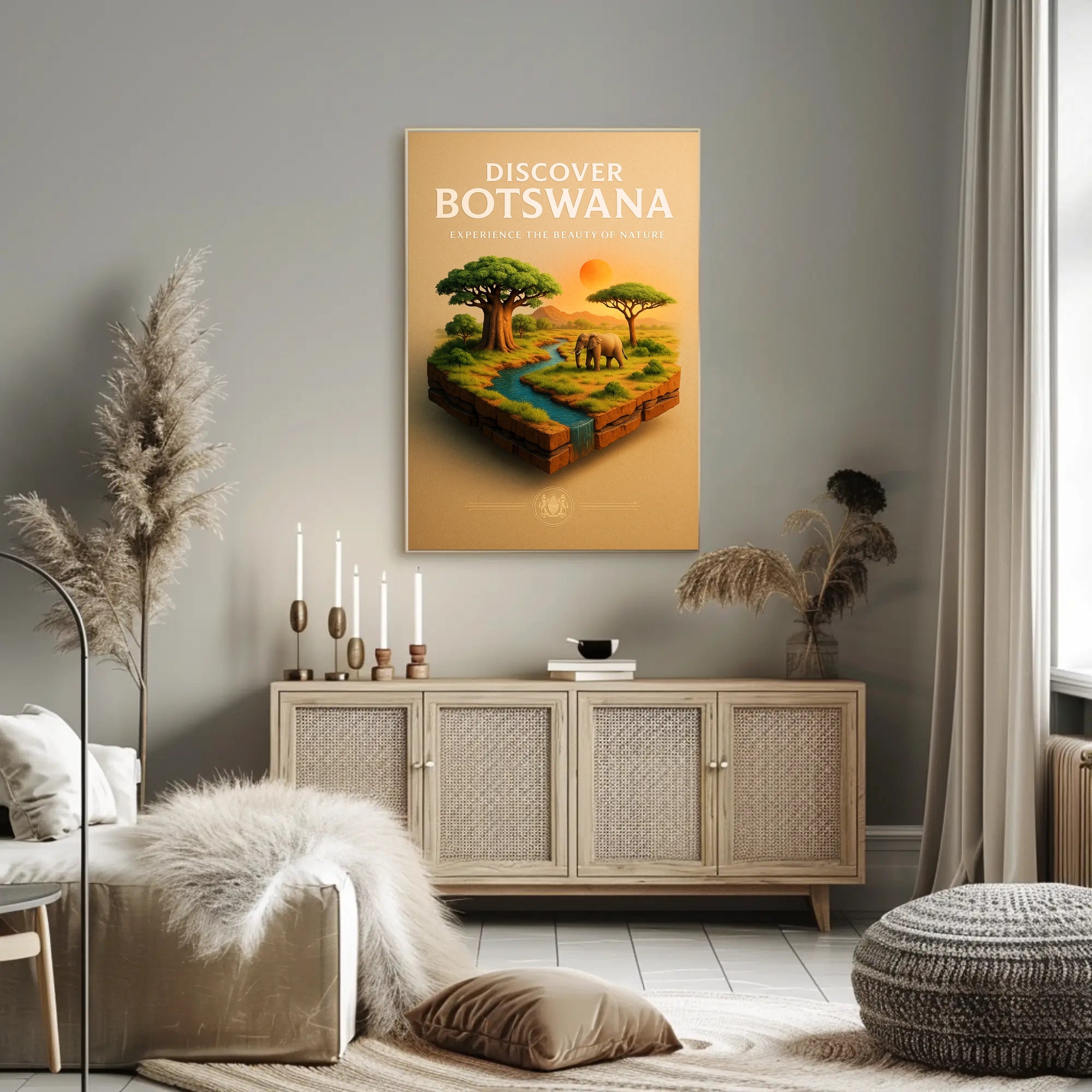Discover Botswana Poster PosterGoat