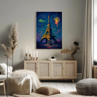 Surreal Parisian Dreamscape Poster