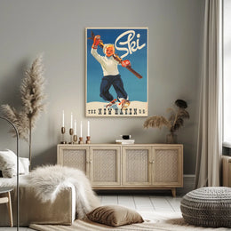 Ski Adventures with New Haven R.R Poster