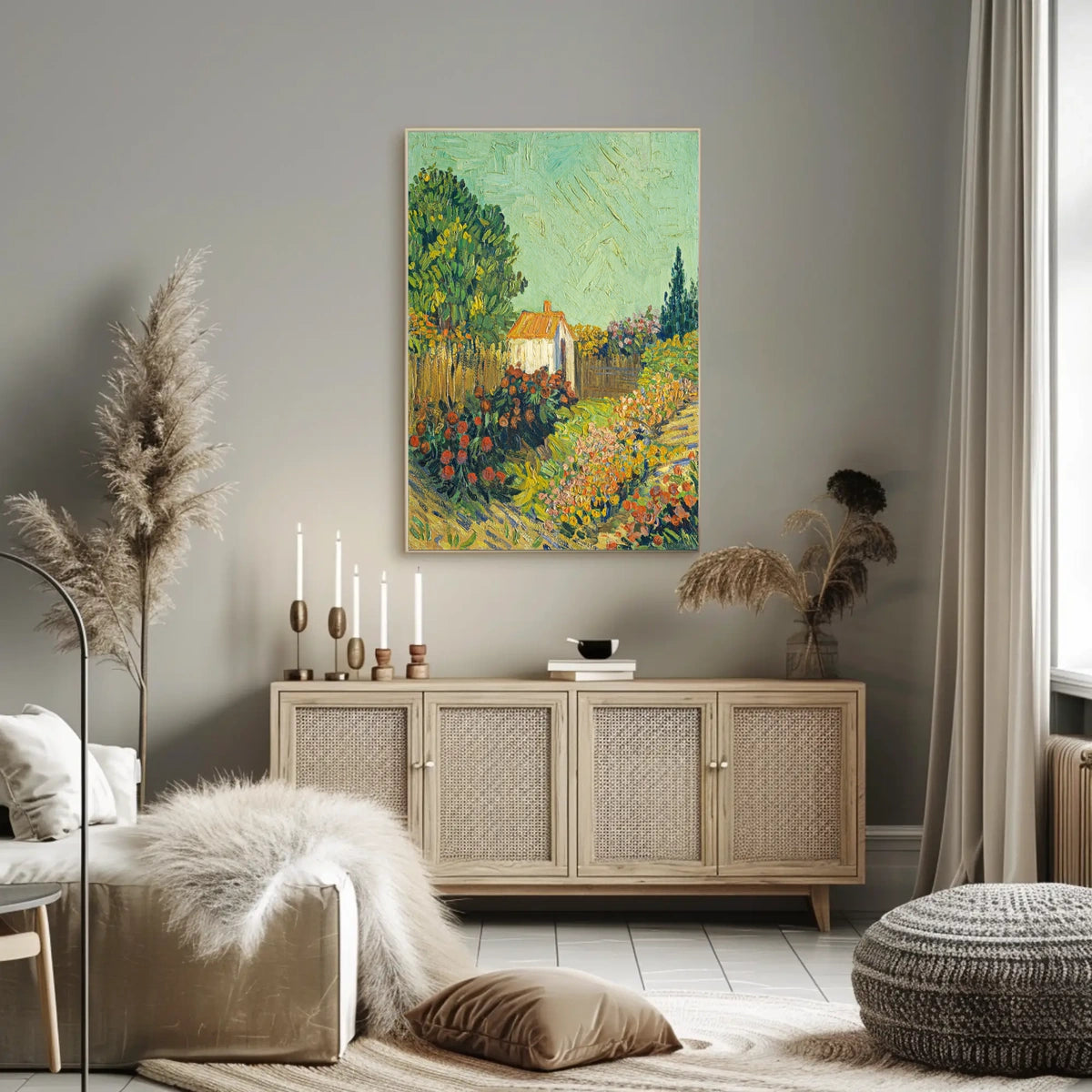 Vibrant Garden Landscape Poster