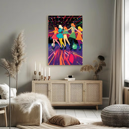 Retro Roller Disco Poster