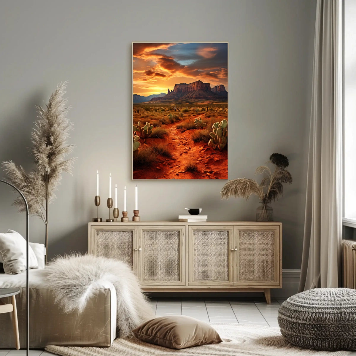 Desert Sunset Majesty Poster