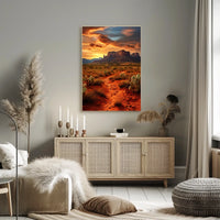 Desert Sunset Majesty Poster