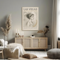 Neoclassical Woman with Las Vegas Poster