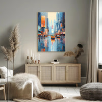 Cityscape Reflections Poster PosterGoat