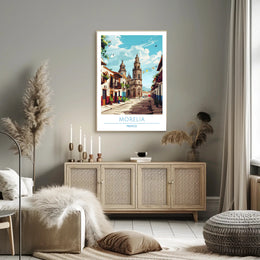 Charming Streets of Morelia Poster