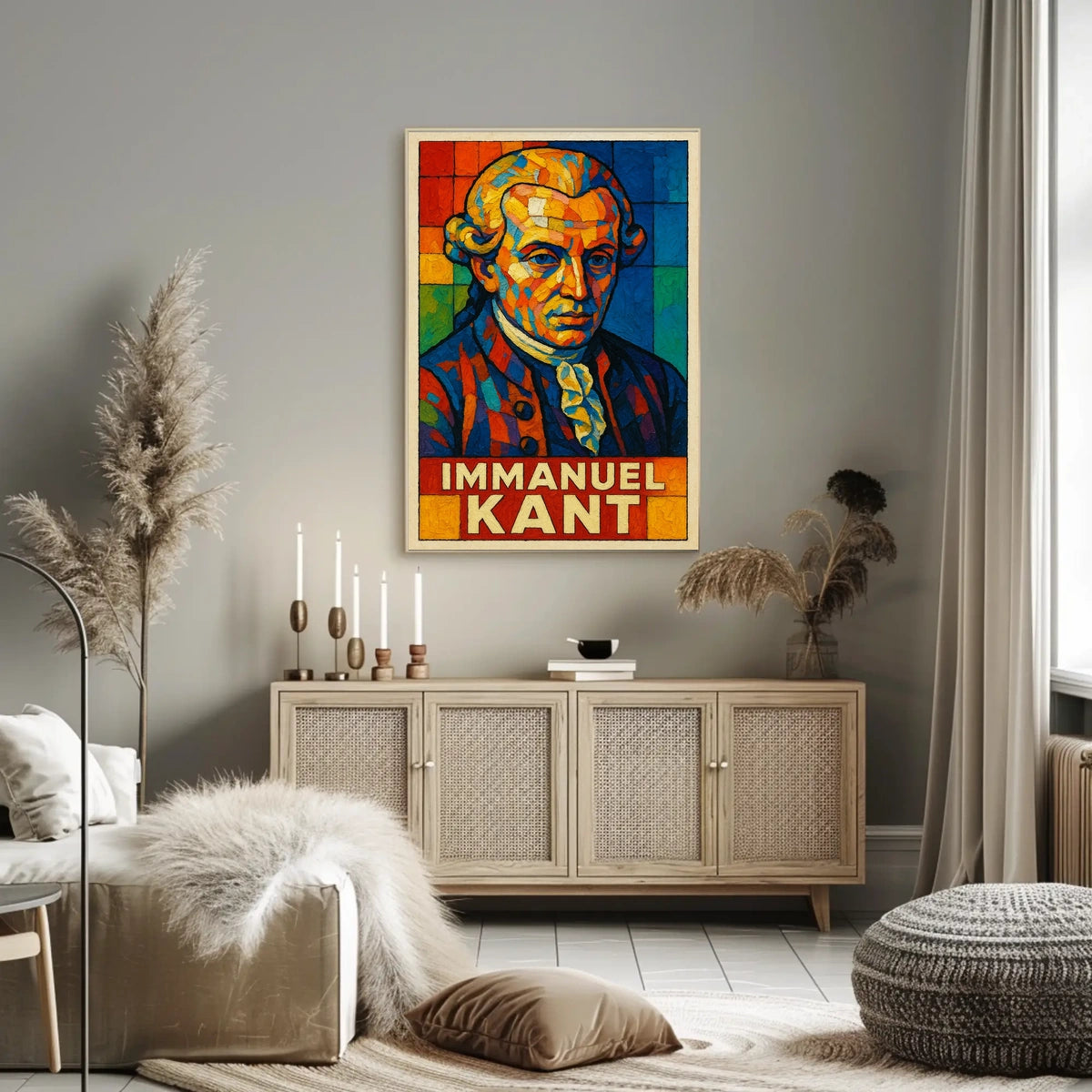 Immanuel Kant Philosophical Icon Poster