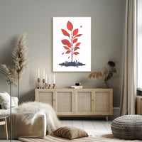 Futuristic Cityscape Neon Art Poster
