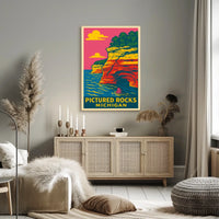 Pictured Rocks, Michigan Poster