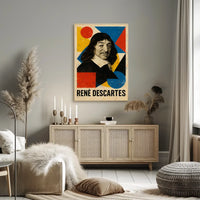 Rene Descartes Enlightenment Philosophy Art Poster