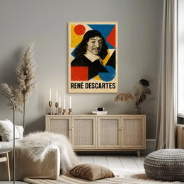 Rene Descartes Enlightenment Philosophy Art Poster