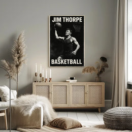 Jim Basketball Enthusiast Abstract Art Poster