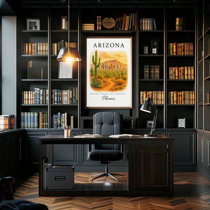 Arizona, Phoenix Signature Series Vintage Travel Poster