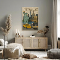 New York City Icons Poster