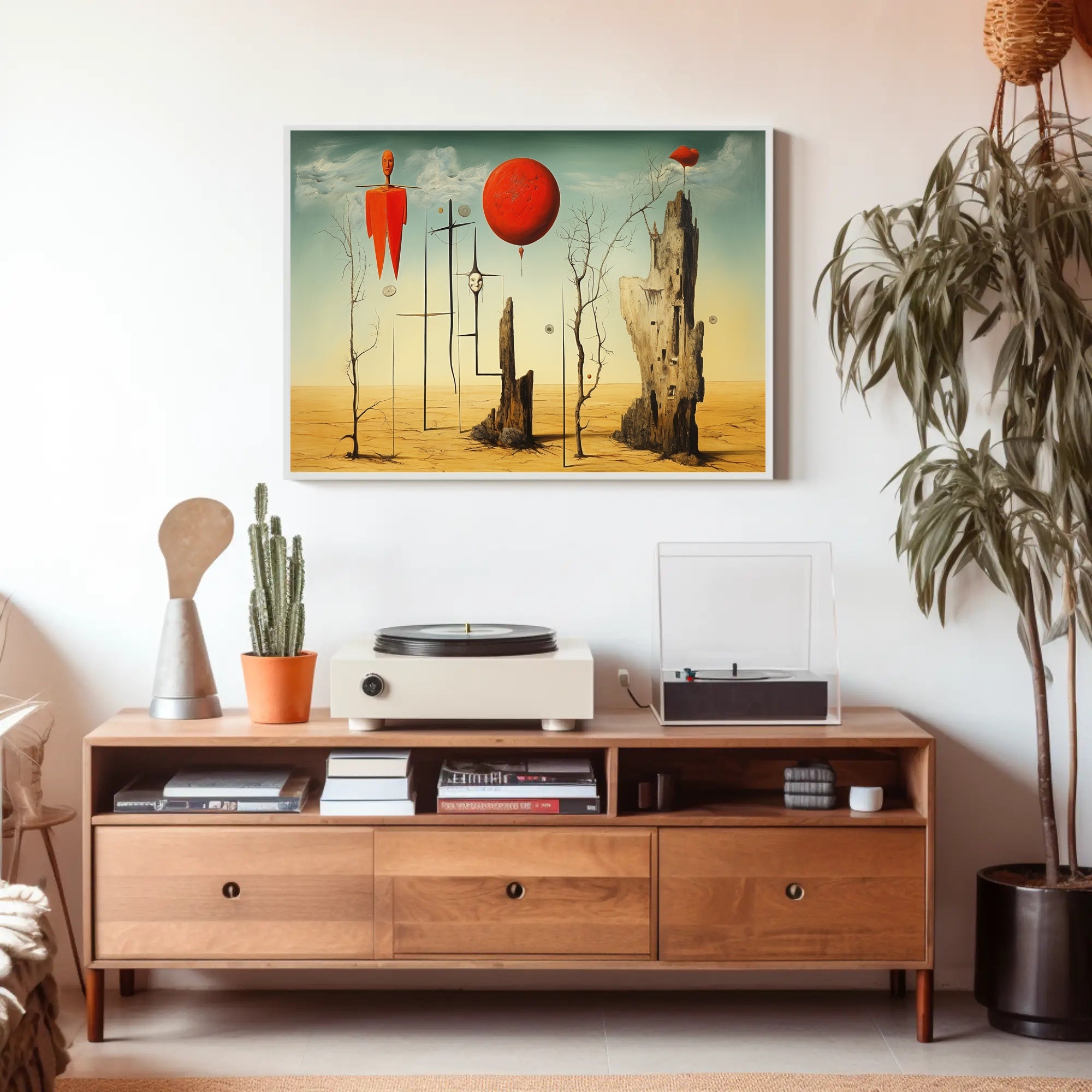 Surreal Desert Landscape Art Poster - Abstract or Artistic Poster