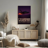 F-111 Aardvark Swing-Wing Cold War Military Poster