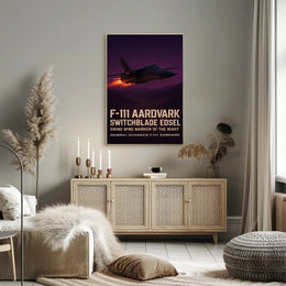 F-111 Aardvark Swing-Wing Cold War Military Poster