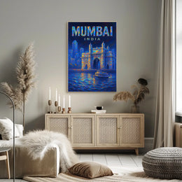 Mumbai, India Vibrant Cityscape Poster