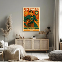 Celebrating Jim Thorpe Greatest Athlete Poster