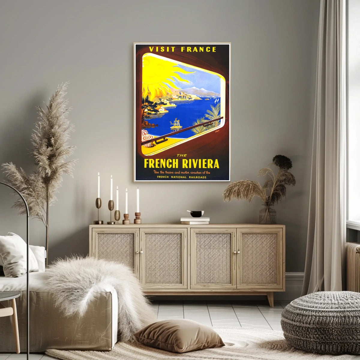 Visit France The French Riviera Poster