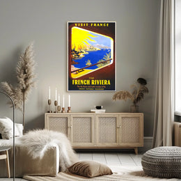 Visit France The French Riviera Poster