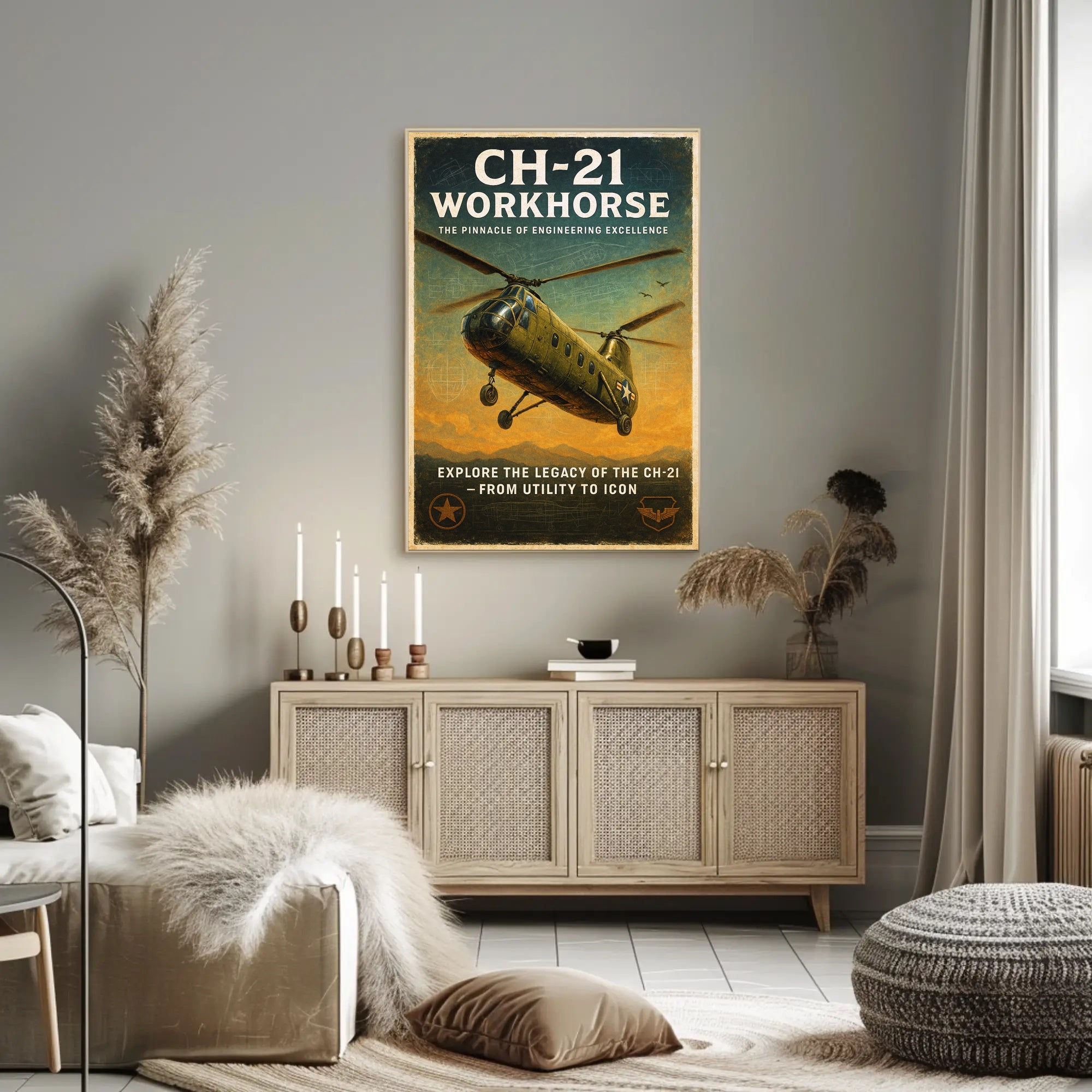 CH-21 Workhorse Engineering Excellence Poster PosterGoat