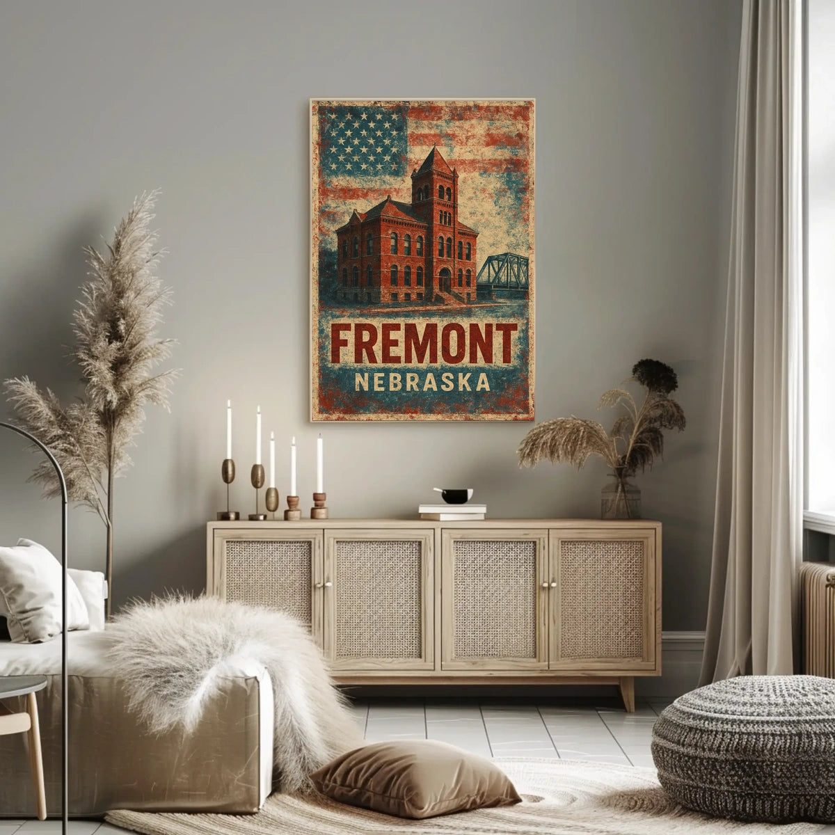Fremont Heritage Vintage Patriotic Poster
