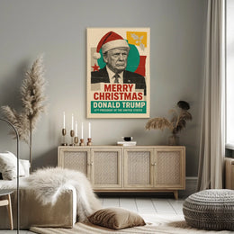 Merry Christmas Santa Claus Political Statement Poster
