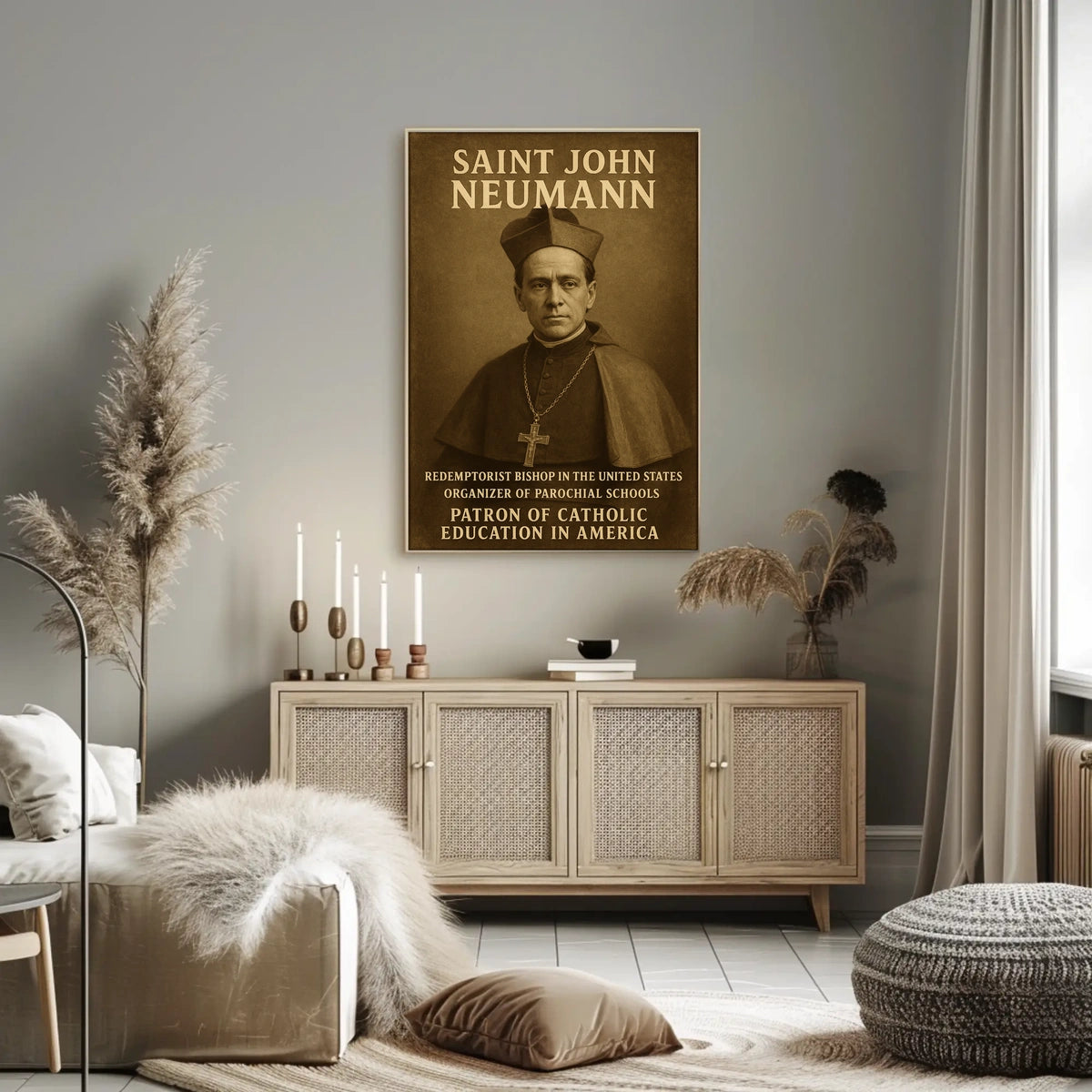 Saint John Neumann Patron Of Catholic Poster