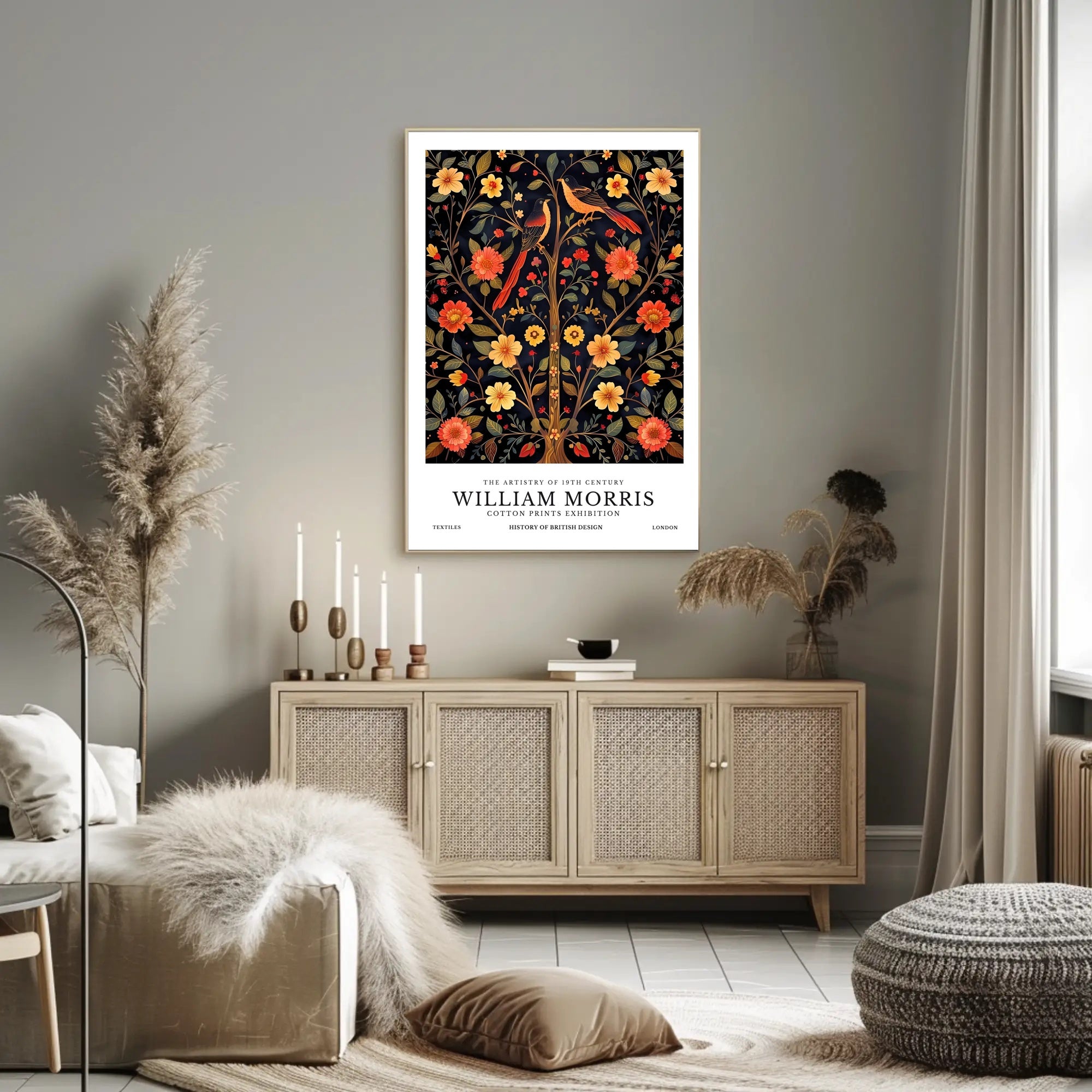 William Morris Cotton Prints Heritage Poster