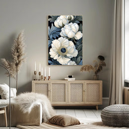 Elegant Floral Design Wall Art Print