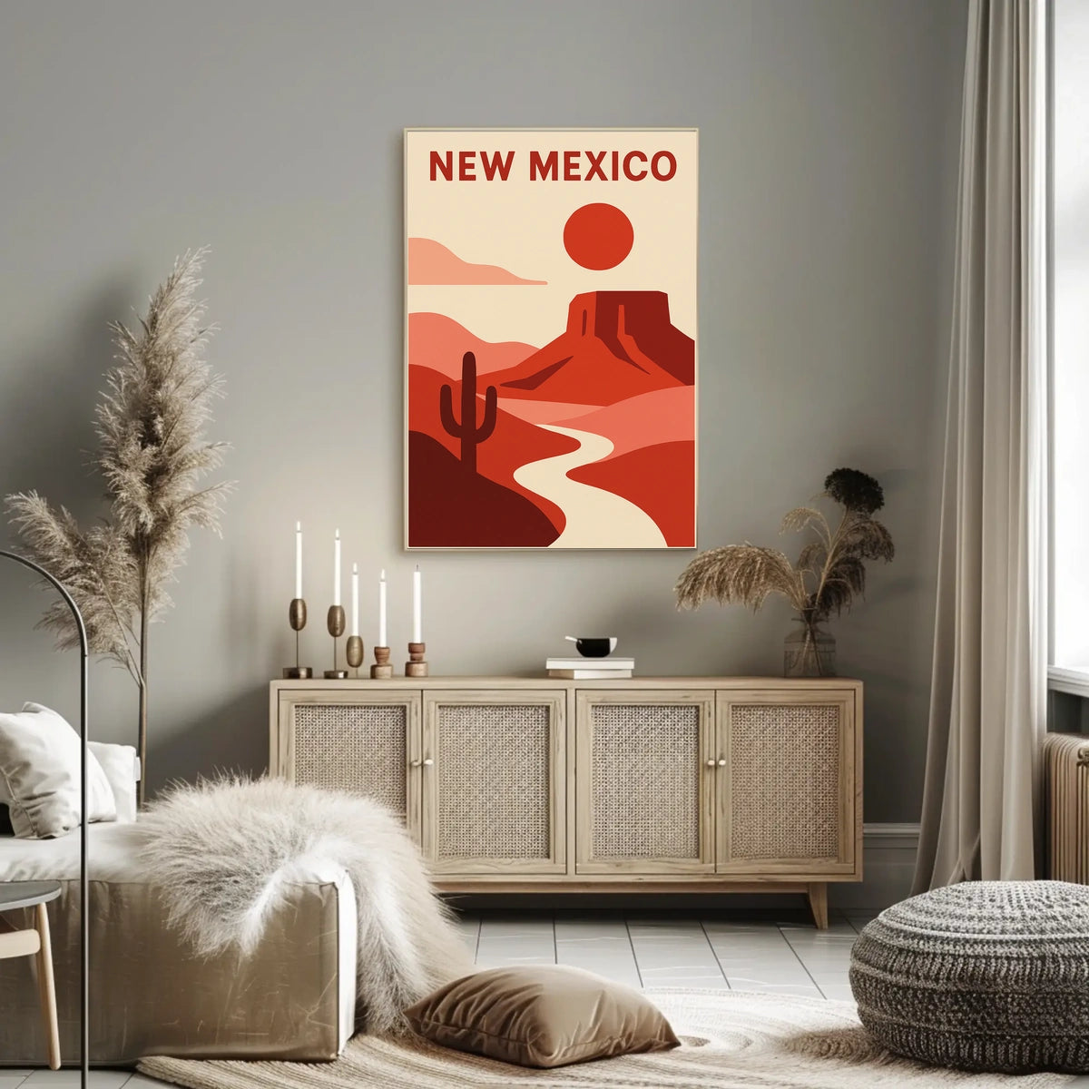 New Mexico Desert Landscape Poster