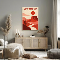 New Mexico Desert Landscape Poster
