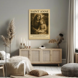 Saint Anne Patron Of Families And Poster