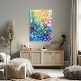 Colorful Bubble Abstraction Abstract Poster