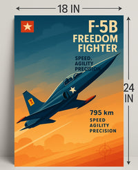 F-5B Freedom Fighter Poster PosterGoat