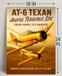 North American AT-6 Texan Poster PosterGoat