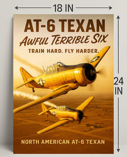 North American AT-6 Texan Poster PosterGoat