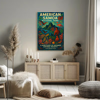 American Samoa National Park Artistic Travel Poster