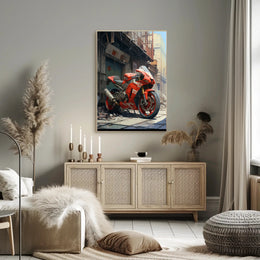 Urban Motorcycle Dream Poster PosterGoat