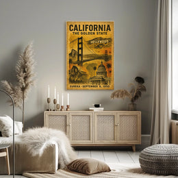 California The Golden State Poster