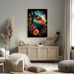 Vibrant Reptile Art Poster