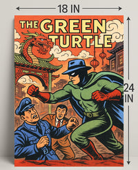 The Green Turtle Poster PosterGoat