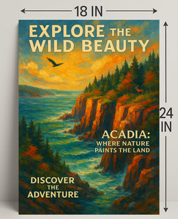 Explore the Wild Beauty of Acadia Poster PosterGoat