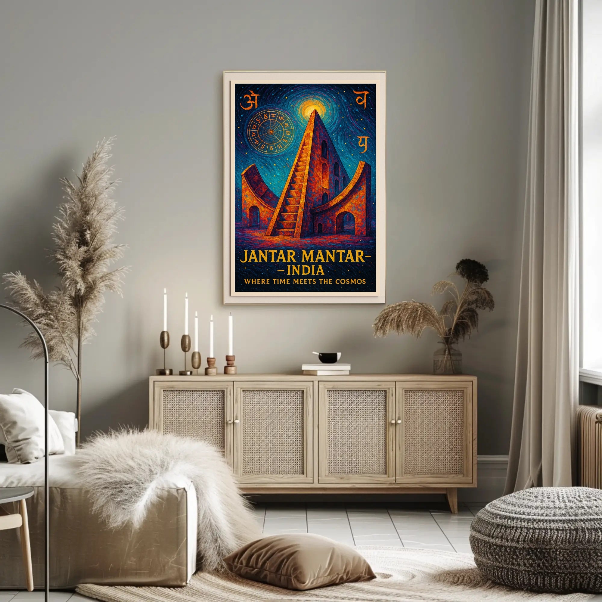 Jantar Mantar Cosmic Poster Wall Art Print