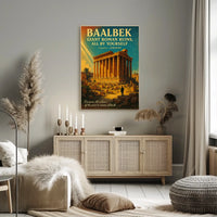 Discover Baalbek Giant Roman Ruins Poster