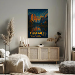Yosemite National Park Vintage Travel Poster