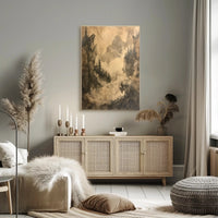 Misty Mountain Landscape Poster