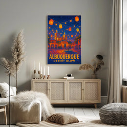 Albuquerque Desert Glow Poster